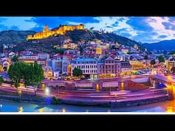 Tbilisi Georgia City Night view |  Tiblisi Night Drive to Europe