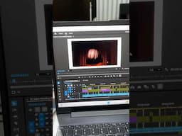Premiere pro editing in laptop