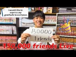 150,000 subscribers reached live!!