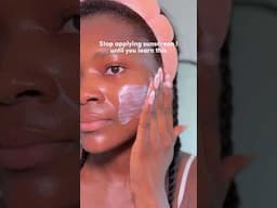 Don’t apply sunscreen until you learn this #sunscreen #sunscreentips #skincare #skincareshorts