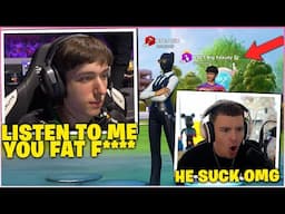 PETERBOT CRASHES OUT While TRYING TO COACH The WORST Player AGAINST CLIX In a 1v1 WAGER!