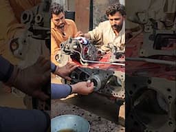 Amazing Method of Truck Diesel Engine Pistons Fitting Engine Rebuild #shorts #engine