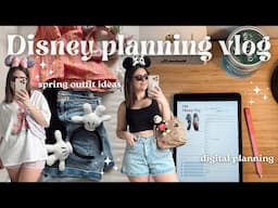 DISNEY WORLD PLANNING VLOG! ✨🏰 Disney outfit ideas & planning our trip in my digital planner