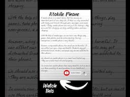 Essay on Mobile Phone #essay #shorts #MobilePhone #trending #viral