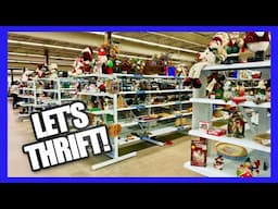 THRIFT WITH ME! & MY HAUL! ++ VINTAGE SHOP CHRISTMAS FINDS! Thrifting 2024 #42