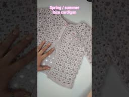 Crochet spring/summer lace cardigan #crochet #crochetcardigan #crochettutorial #crochetsummer