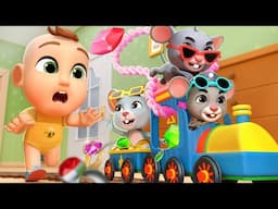 Baby Chases Three Blind Mice | Lalafun Nursery Rhymes & Kids Songs
