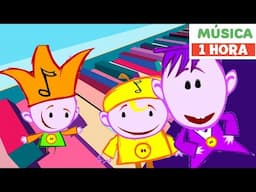 Desenho educativo 2 anos | Aprender instrumentos musicais | Os notekins | Primeira Universidade
