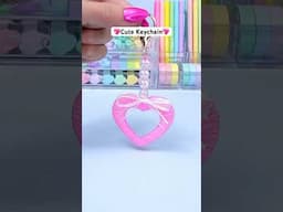 Cute heart keychain idea 💖 Easy craft ideas 💖 #diy #craft #artandcraft #art #gift