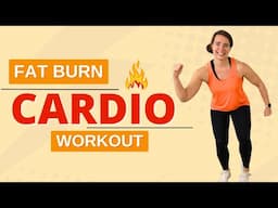 Fat Burning Cardio Workout at Home - Walking Low Impact Exercises Only