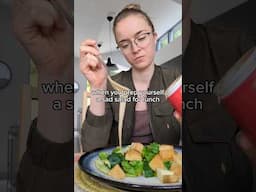 i had a sad salad for lunch 😬 #edrecoveryjourney