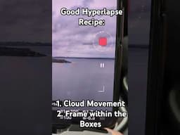 Need a Good Hyperlapse in your Life? Here's the one, two!