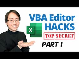Excel VBA Editor Hacks You Need Now