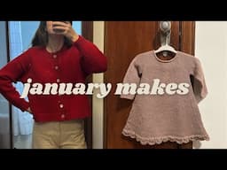 JANUARY MAKES | first sewing and knitting fo's of the year!