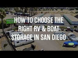 How to Choose the Right RV & Boat Storage in San Diego