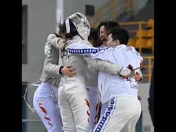 China win for the first time in 14 years! 🥇🇨🇳 #sports #sabrefencing #fencing