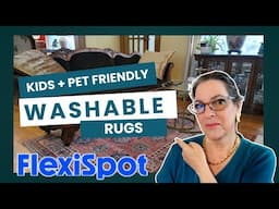 Pet + Kid Friendly Washable Rugs by FlexiSpot