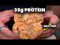 $1 Cheesy Chicken Burrito Meal Prep