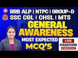 General Awareness Marathon Class for SSC CGL, CHSL, MTS, Steno and RRB ALP, NTPC & Group D Exams
