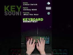 From Clack to Thock – The Ultimate Chilkey Keyboard Sound Comparison!
