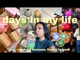 days in my life as a small business owner📦 & content creator📸 // new camera gear, life balance, vlog