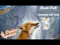 *Digital* SNEAK PEEK! ❄️👑 "Ancestral Snow Blossom" by Cherie Gerhardt at Diamond Art Club! 👑❄️& More