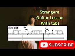 Ethel Cain - Strangers - Guitar lesson with tab