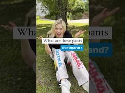 What are these Finnish pants?!🤔