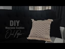 DIY Macrame Cushion | Oval Pattern | Macrame Tutorial