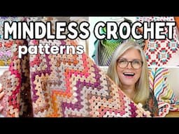10 [MORE] MINDLESS CROCHET Projects When Your BRAIN Needs a BREAK