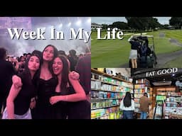 WEEK IN MY LIFE | cas concert, golf + grocery run