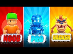 NOOB vs PRO vs HACKER (2025) | STUMBLE GUYS
