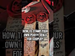 Stamp your own Purity Seals - Warhammer 40k cosplay tips