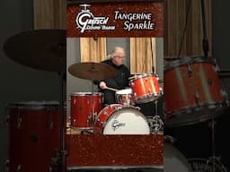 60s Gretsch Round Badge - Tangerine Sparkle!