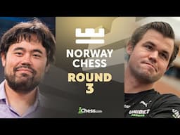 Norway Chess 2025! Will Magnus Topple Hikaru's Lead? Hikaru v. Gukesh & Arjun v. Fabiano In Rd 3
