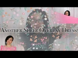 Making a Mother's Day Dress Using Sheer Material and Satiny Fabric