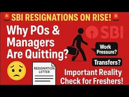 Current SBI POs & Managers Ready to Resign From SBI | Important Message to Non Banking Aspirants