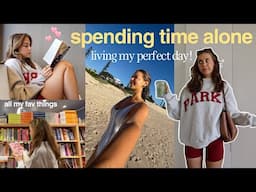 spend a day with me: romanticising my daily life (beach swim, book shopping/haul, fav food & more!)