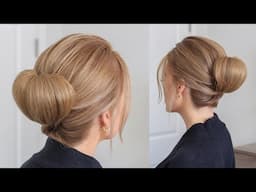 SMOOTH MID BUN TUTORIAL | Formal Hairstyle for Medium Hair