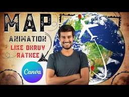 Map animation video kaise banaye | map animation like dhruv rathee | With Mobile