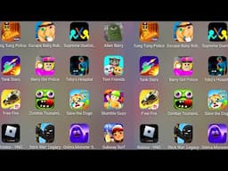 Roblox,Stumble Guys,Alien Base Barry,Tung Tung Police,EPIC SCHOOL ESCAPE!,Baby Bobby's Daycare.PvZ 2