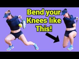 Why you can't bend your knees in an open stance