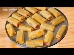 Enroladinho de Pão no Forno (Pode fazer na air fryer se preferir)