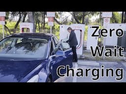 How to do EV road trips with zero wait (never waiting to charge) and often getting it free.  Really.
