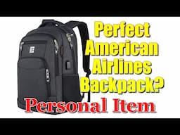 PERFECT AMERICAN AIRLINES Personal Item Backpack? #Volher