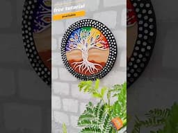 केवल पानी मिला कर बने क्ले से बनाएं शानदार रेनबो ट्री क्राफ्ट #homedecor #trendingvideo