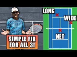 Why Your Serve Goes Wide, Long, Or In The Net! | Tennis Serve Lesson