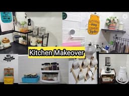 Small non-modular kitchen makeover in budget/rental friendly kitchen organisation ideas/kitchen tour