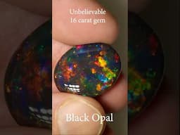16 CARAT GEM BLACK CRYSTAL OPAL