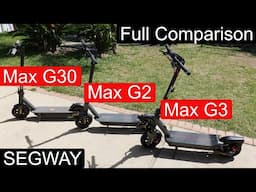 G30 vs G2 vs G3: Acceleration, Hill Climbs & More! Which Ninebot MAX Wins?
